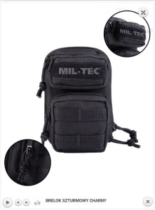 Mini Plecak do Kluczy Czarny Mil-Tec